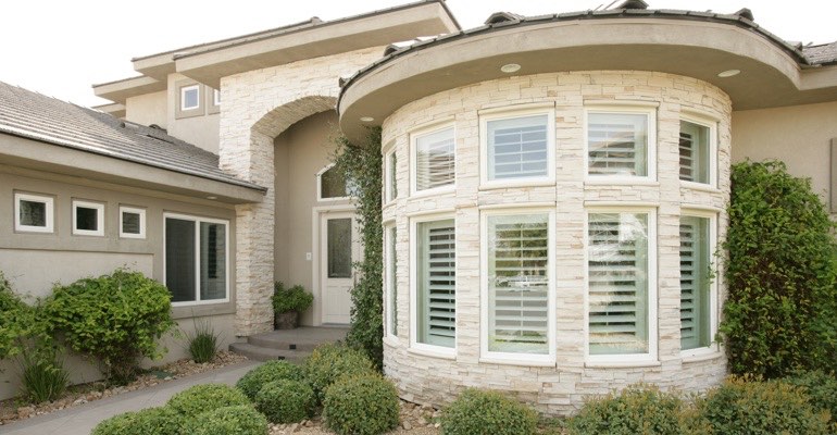 Exterior view of shutters New Brunswick home